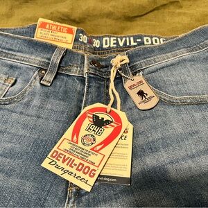 Men's Blue Jeans DEVIL-DOG DUNGAREES. Men’s Brand New Size 30 x 30